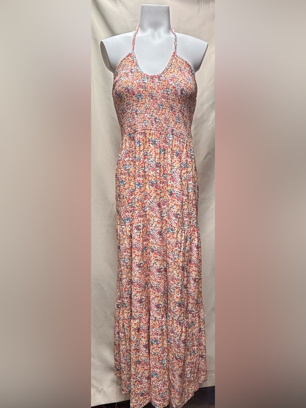Nation LA Kira Smock Halter Floral Dress Size Medium NWT 100% Pima Cotton - Picture 7 of 11